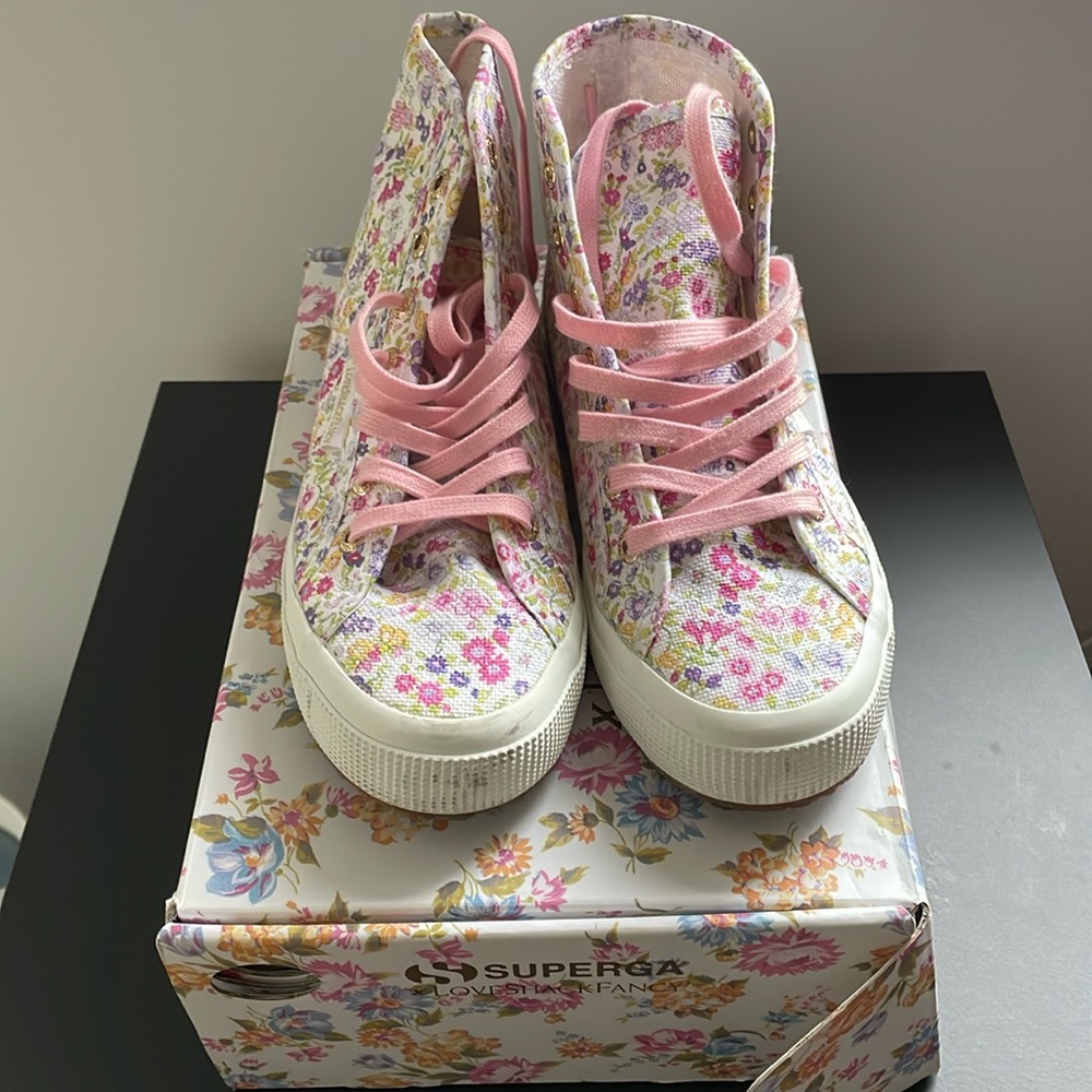 Loveshackfancy x Superga high top sneakers